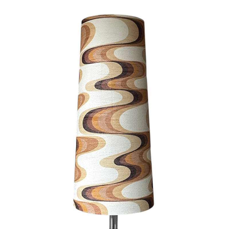 Lampshade Ondoyant H90 D40 D31cm - mid-century fabric