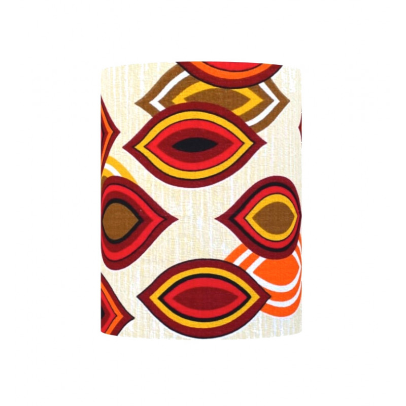 Lampshade La Baule H23 D20cm mid-century fabric