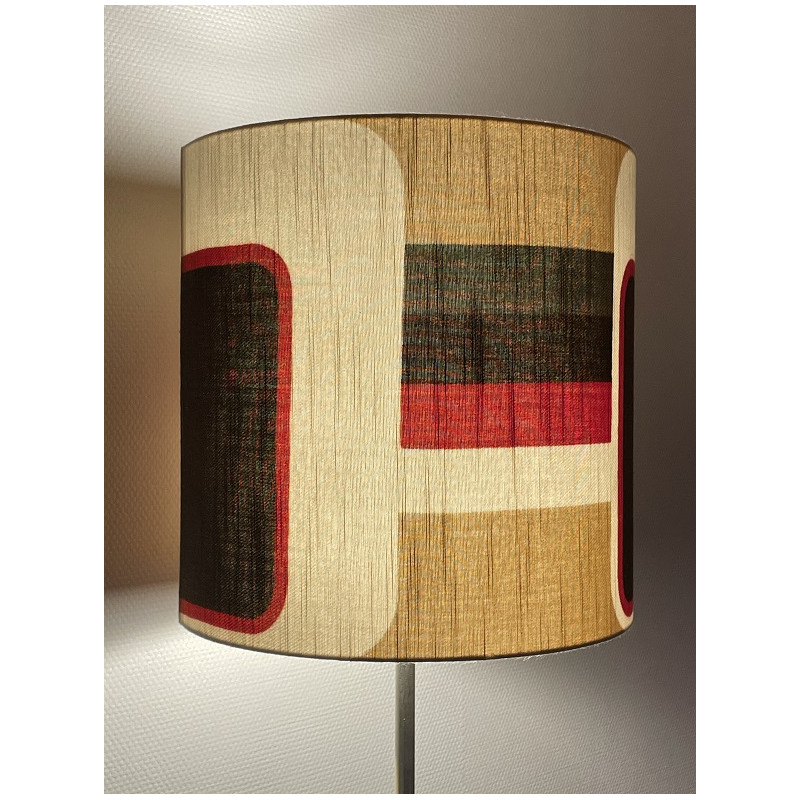 Lampshade Hublo  - H75 D33cm - vintage fabric