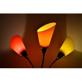 Lot de 3 abat-jours tulipe Plastic...