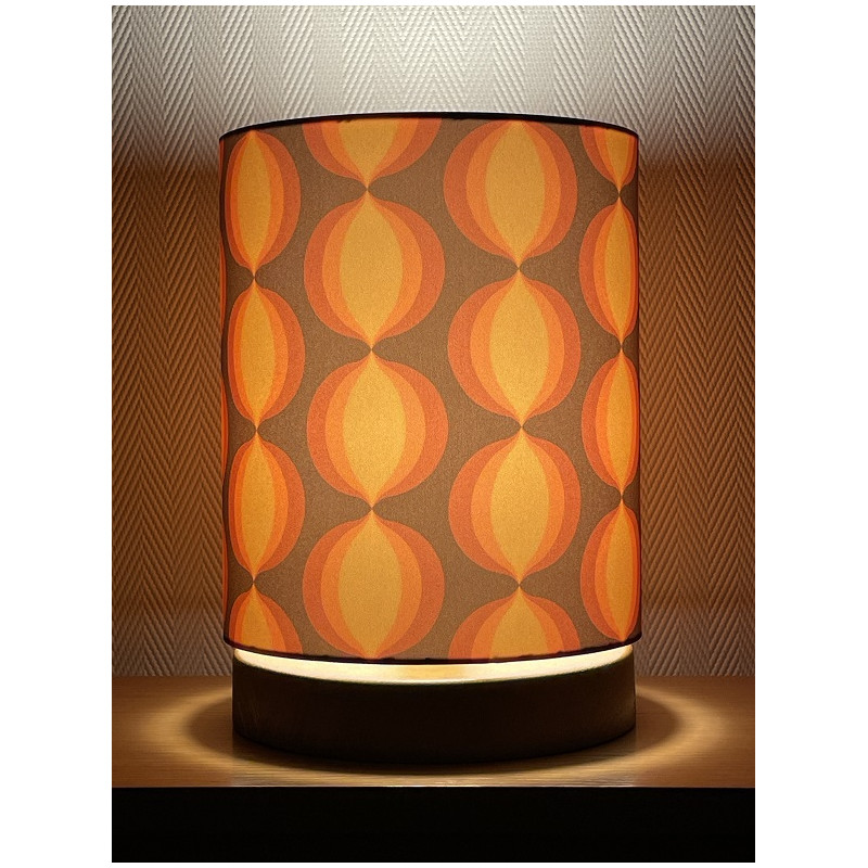 Lamp'angel Cat eye H28 D20 - tissu vintage