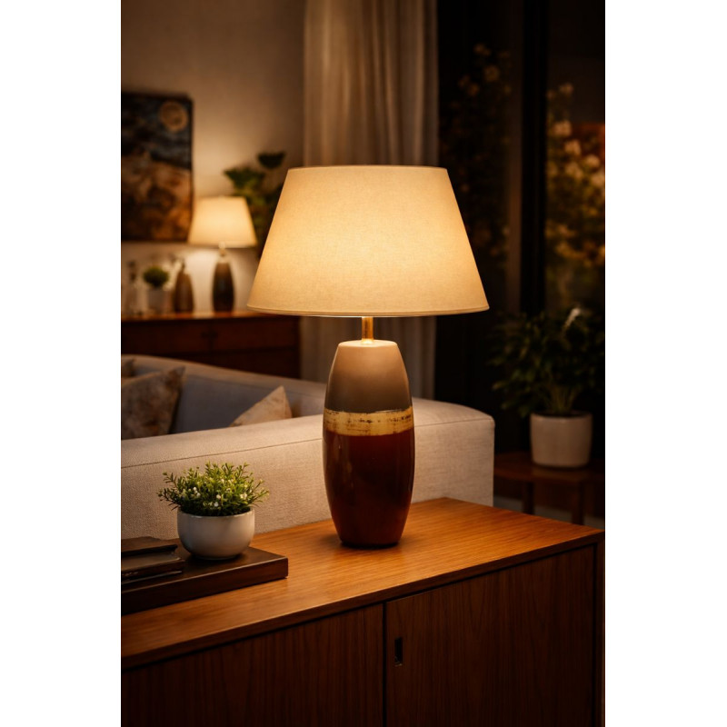 Lampshade Ecru light creamy H28 D45 d33cm