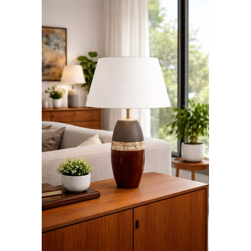 Lampshade Ecru light creamy H28 D45 d33cm