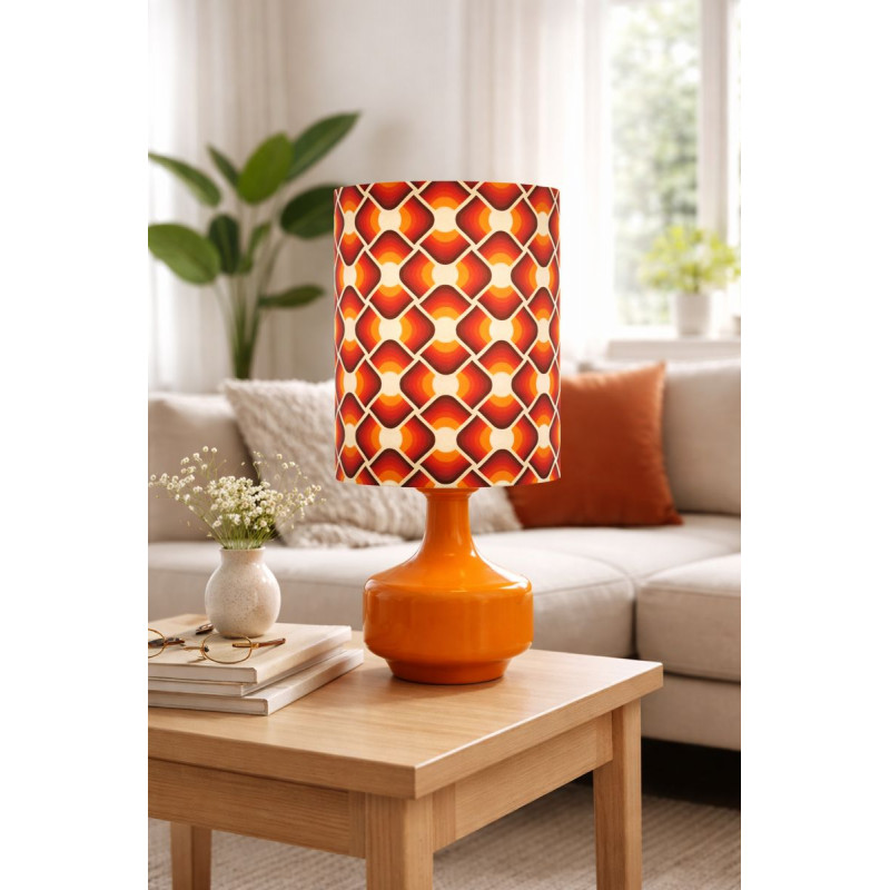 Lampshade Nebraska H23 D20cm mid-century fabric