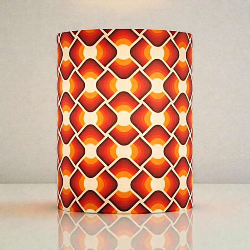 Lampshade Nebraska H23 D20cm mid-century fabric
