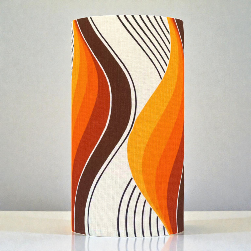 Lampshade Sables d'Olonne H50 D30cm - mid-century fabric