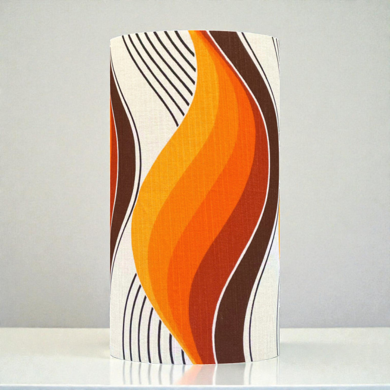 Lampshade Sables d'Olonne H50 D30cm - mid-century fabric