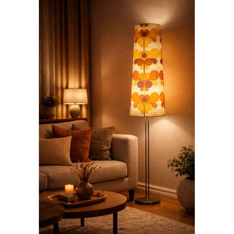 Lampshade Pascua ocre H87 D35 d25cm - mid-century vintage 70's