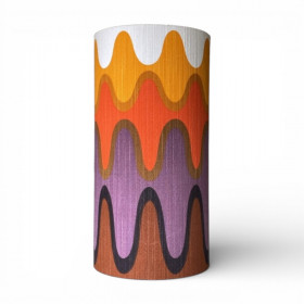 Abat-jour Ola tissu H60 D30 vintage 70s