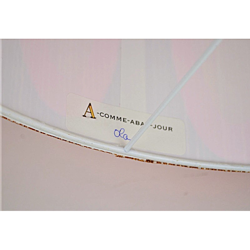 Lampshade Ola H56cm D40cm vintage 70s fabric