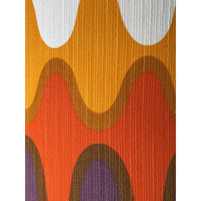 Abat-jour Ola tissu H56 D40 vintage 70s