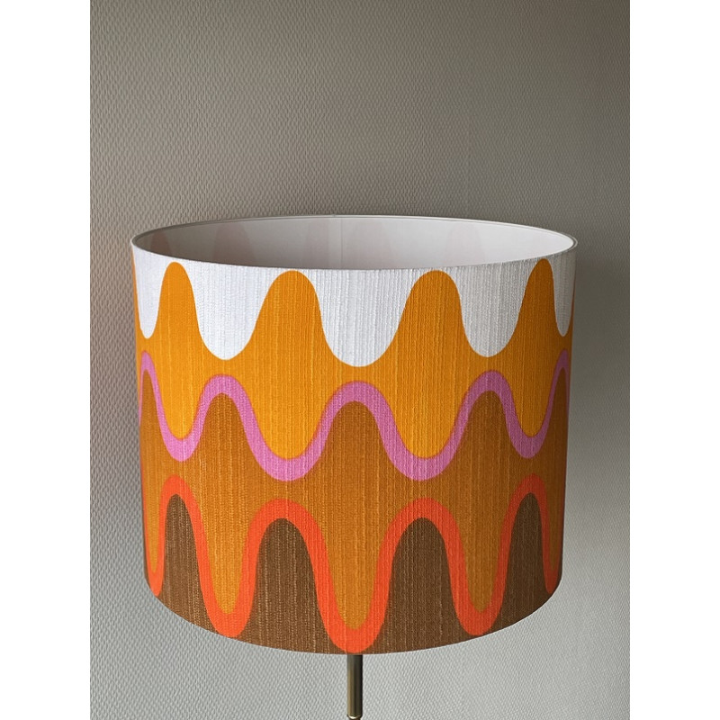 Abat-jour Ola tissu H36 D45 vintage 70s
