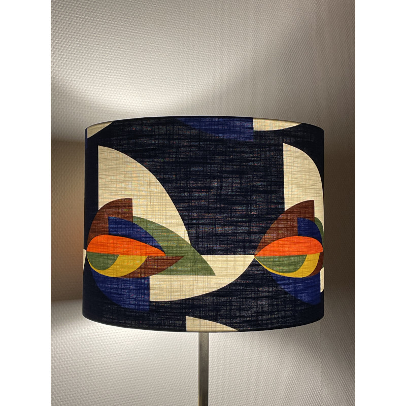 Lampshade Flambeau blue H30 D40cm