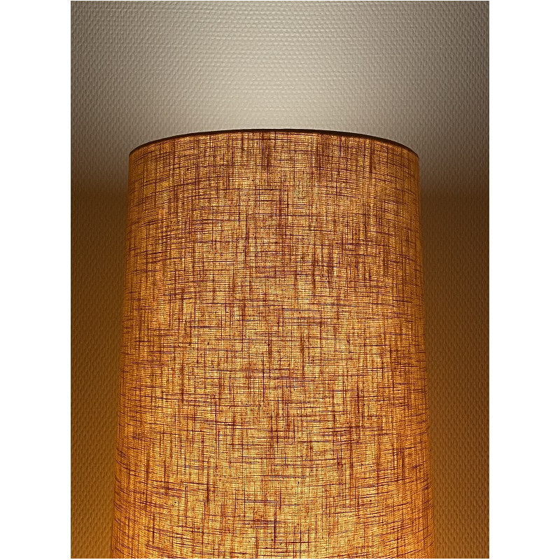 Lampshade Ocre linen textured H80 D30 d25cm