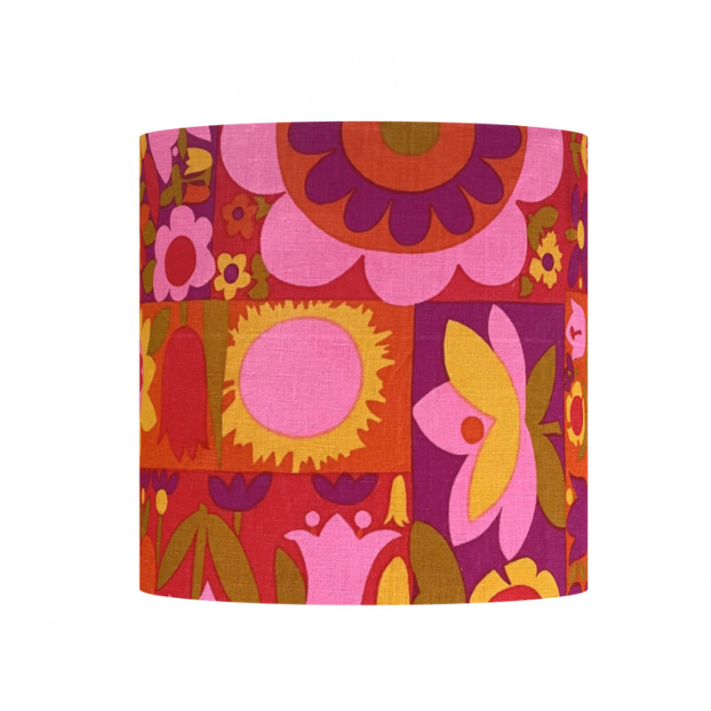 Lampshade Avoriaz H33 D33cm - 70's fabric