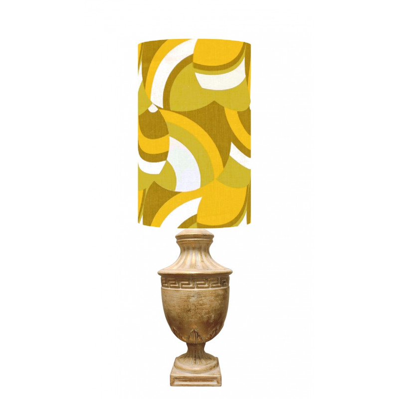 Lampshade Jade  H50 D33cm - vintage fabric