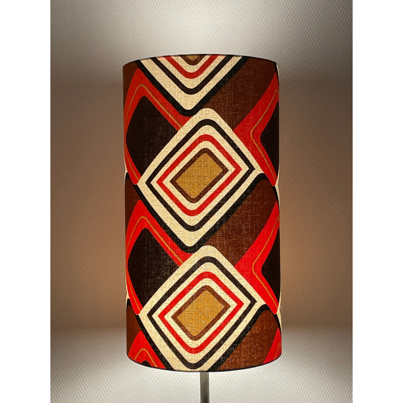Lampshade Alabama H55 D30cm - 70's fabric
