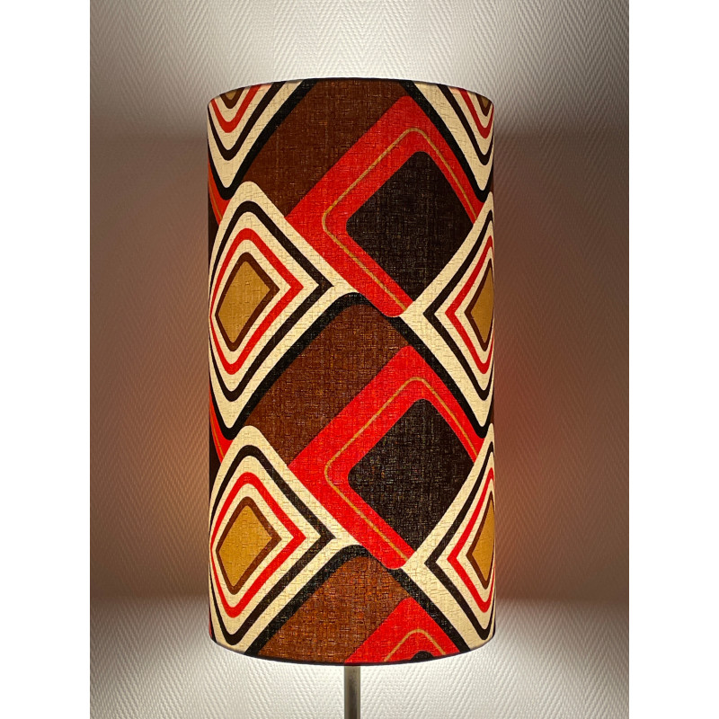 Lampshade Alabama H55 D30cm - 70's fabric