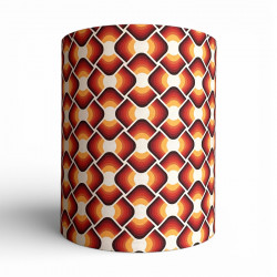 Abat-jour plissé en Ikat bleu/jaune/rouge 30 cm - bohemians paris Abat-jour plissé en Ikat bleu/jaune/rouge 30 cm - bohemians paris