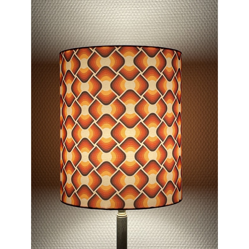 Abat-jour Nebraska H23 D20 - tissu vintage