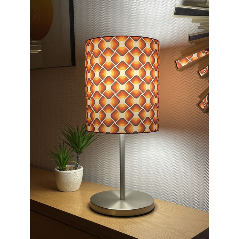 Lampshade Nebraska H23 D20cm mid-century fabric