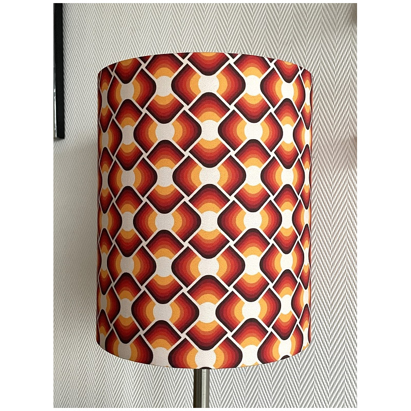 Lampshade Nebraska H23 D20cm mid-century fabric