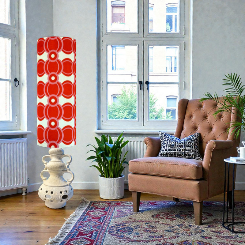 Lampshade Together H80 D33cm - vintage fabric