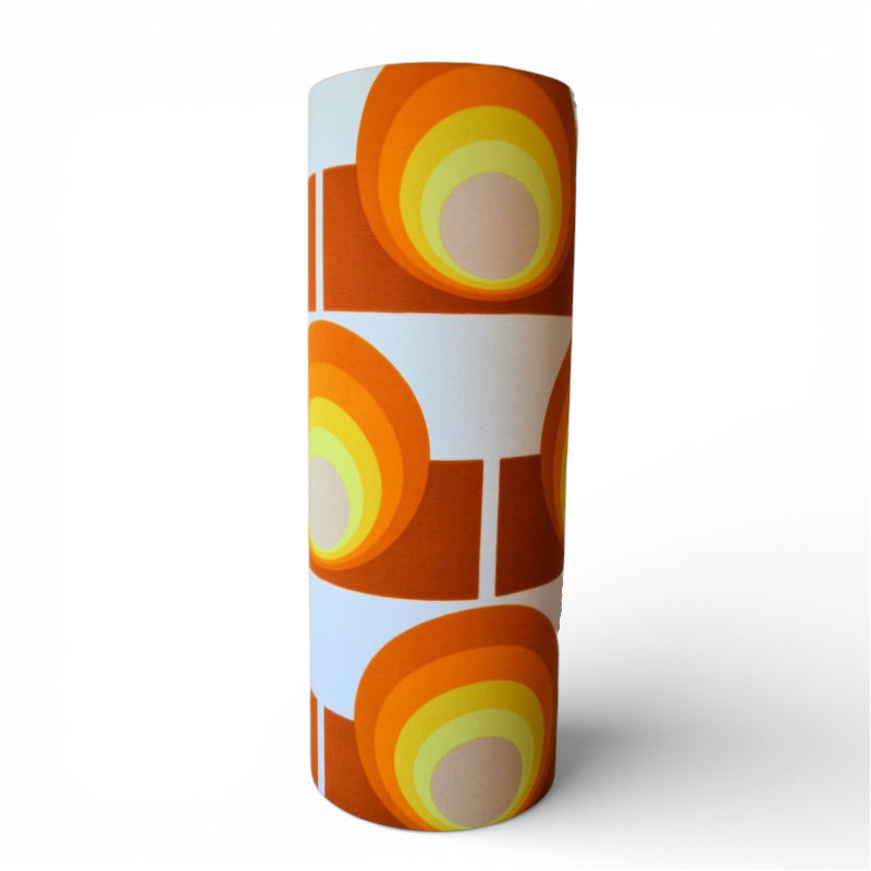 Abat-jour Apollo J H80 D35 - tissu vintage 70's