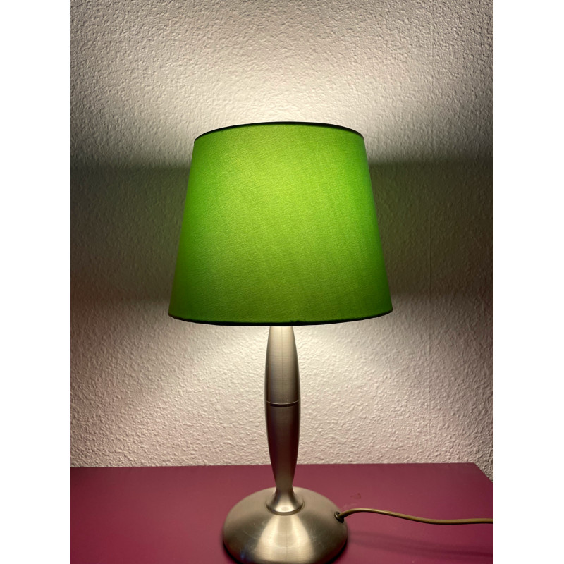 Lampshade green Silk fabric H16 D20 d12