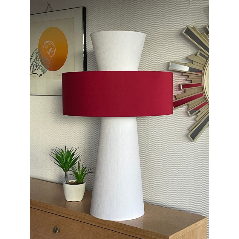 Desklamp Lamp'cône red wine