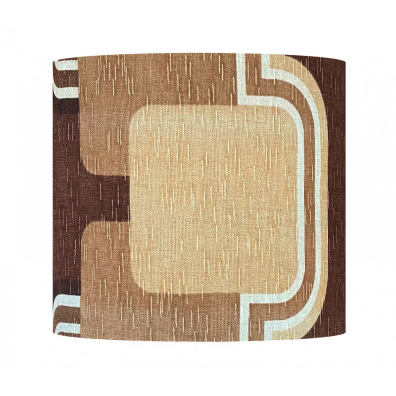 Abat-jour Sessile H45 D45 - tissu vintage