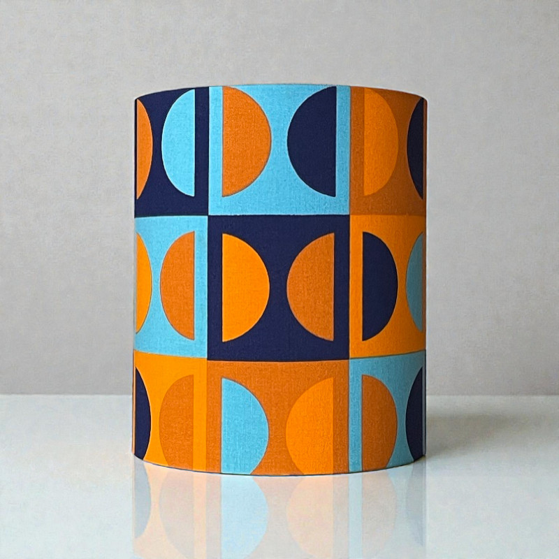 Abat-jour Moma H24 D20 - tissu vintage