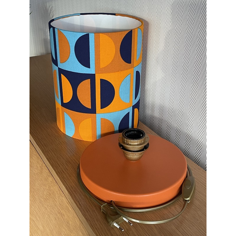 Desklamp Lamp'angel Moma H28 D20cm - mid-century fabric