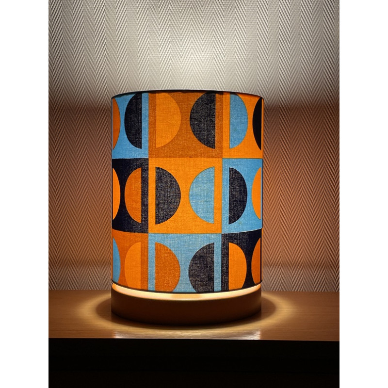 Desklamp Lamp'angel Moma H28 D20cm - mid-century fabric