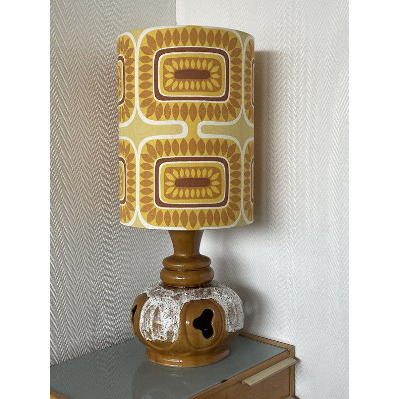 Lampshade Sunflower H40cm D30cm  vintage 70's