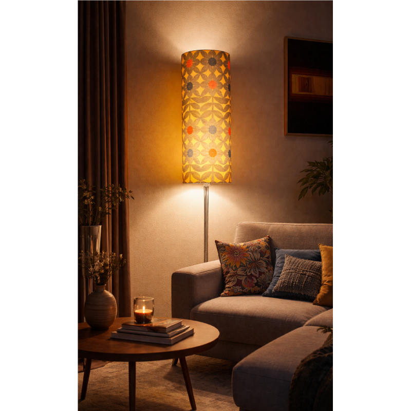 Lampshade Daisy H75 D30cm - mid-century fabric