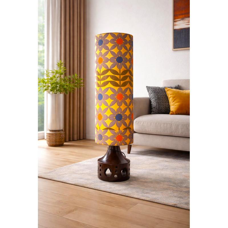 Lampshade Daisy H75 D30cm - mid-century fabric