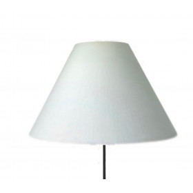 Lampshade white linen textured H35...