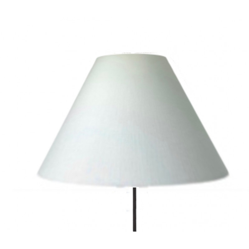 Lampshade white linen textured H35 D60 D24cm