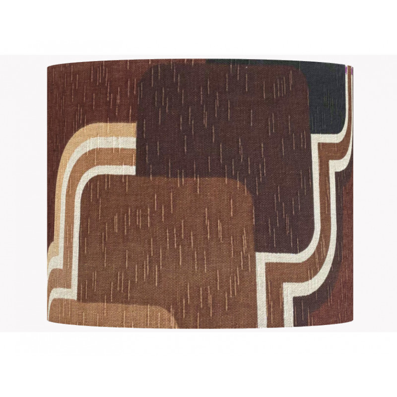 Abat-jour Sessile H30 D40 - tissu vintage
