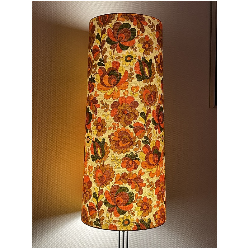 Lampshade Chrysantheme H80 D35 D30cm - vintage fabric