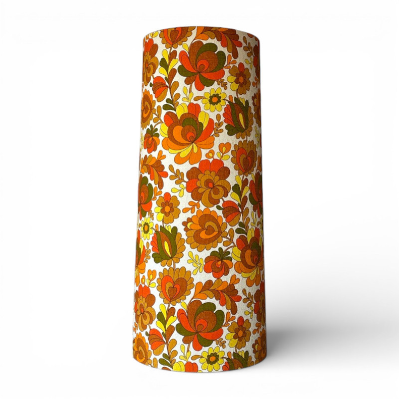 Lampshade Chrysantheme H80 D35 D30cm - vintage fabric