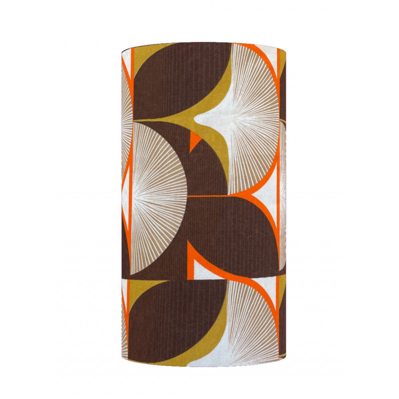 Lampshade Golden H55 D30cm - vintage fabric