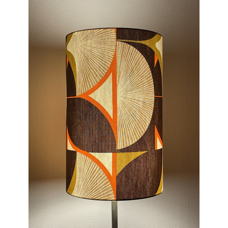 Abat-jour Pissenlit H45 D28 - tissu vintage