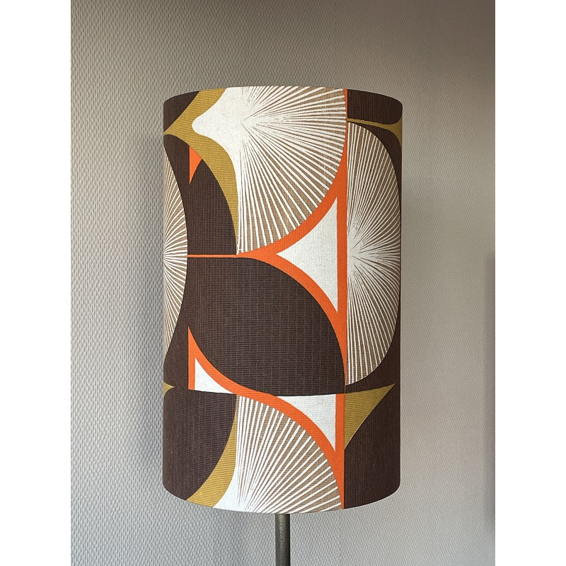 Lampshade Golden H45cm D28cm - vintage fabric