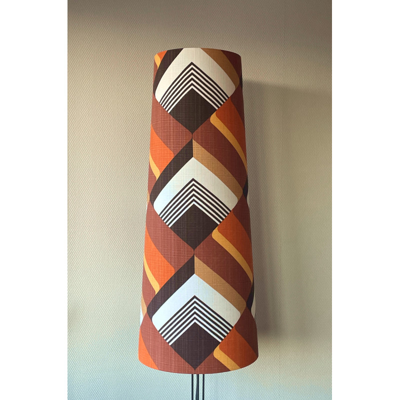 Lampshade Galon H87cm D35cm D25cm - vintage fabric