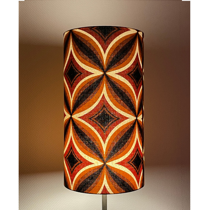 Lampshade Kaléo H50cm D33cm - vintage fabric