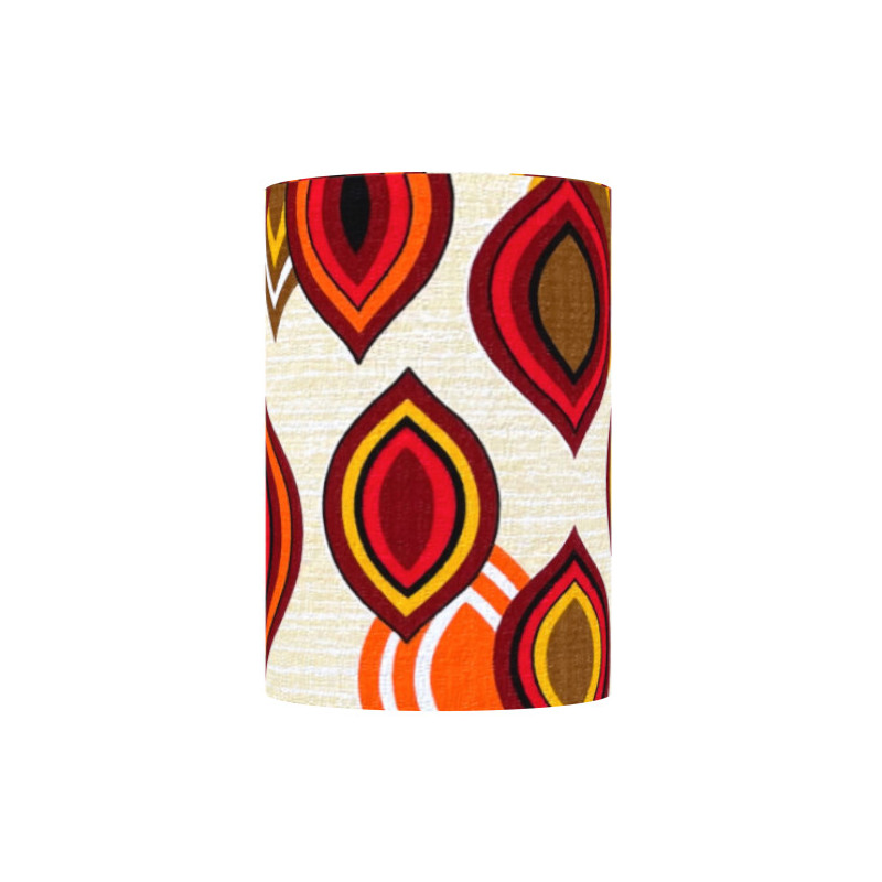 Lampshade La Baule H35 D25cm mid-century fabric