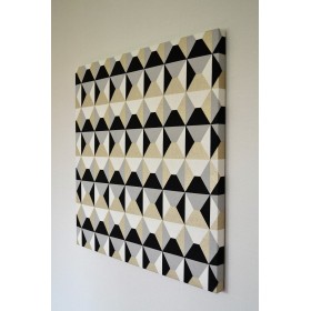 Tableau tissu décoratif Trapézio 70 x 70