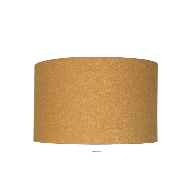 Lampshade Ocre linen textured H35 D50cm